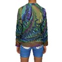 Fractal Art Background Image Kids  Long Sleeve Swimwear View2