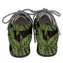 Leaves Black Background Pattern Pointed Oxford Shoes View4