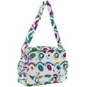 Distorted circles on a white background              Buckle Multifunction Bag View2