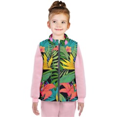 Tropical Leaves                  Kid s Puffer Vest