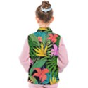 Tropical leaves                  Kid s Puffer Vest View2