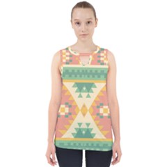 Shapes In Pastel Colors                     Cut Out Tank Top