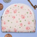 pink flowers pattern spring nature Horseshoe Style Canvas Pouch View1