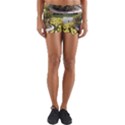Columbus Commons yellow tulips Yoga Shorts View1