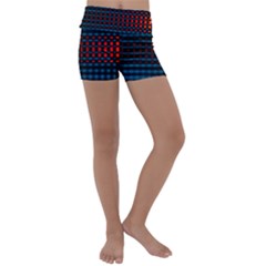 Signal Background Pattern Light Texture Kids  Lightweight Velour Yoga Shorts