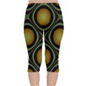 Abstract Background Design Velvet Capri Leggings  View2
