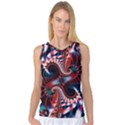 Abstract Fractal Artwork Colorful Art Women s Basketball Tank Top View1
