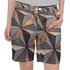 3d Abstract  Pattern Pocket Shorts