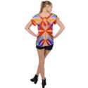 Abstract Art Fractal Art Ruffle Collar Chiffon Blouse View2