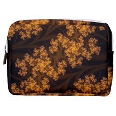 Abstract Fractal Pattern Artwork Flora Make Up Pouch (medium) by Sudhe