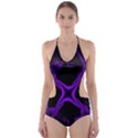 Abstract Fractal Art 3d Artwork Cut-Out One Piece Swimsuit View1