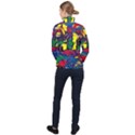 Colorful shapes abstract painting                      Women Half Zip Windbreaker View2