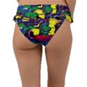 Colorful shapes abstract painting                    Frill Bikini Bottom View2