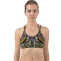 Abstract Art Fractal Pattern Back Web Sports Bra View1