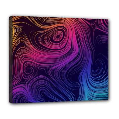 Abstract Pattern Art Deluxe Canvas 24  X 20  (stretched)