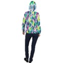 Misc leaves                       Women Hooded Front Pocket Windbreaker View2
