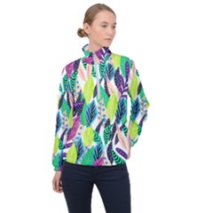 Misc Leaves                       Women Half Zip Windbreaker