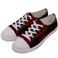 Abstract Art Fractal Women s Low Top Canvas Sneakers