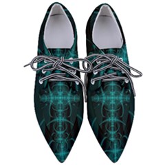 Abstract Art Design Digital Pointed Oxford Shoes