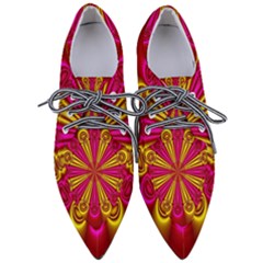 Abstract Art Fractal Modern Art Pointed Oxford Shoes