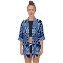 Abstract Art Artwork Fractal Design Open Front Chiffon Kimono View1