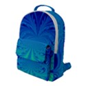 Digital Arts Fractals Futuristic Blue Magenta Flap Pocket Backpack (Large) View1