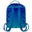 Digital Arts Fractals Futuristic Blue Magenta Flap Pocket Backpack (Large) View3