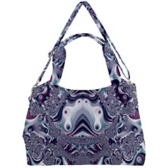Fractal Art Artwork Design Double Compartment Shoulder Bag by Pakrebo