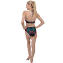 Abstract Art Fractal Artwork Plunging Cut Out Swimsuit View2