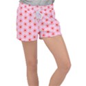 Texture Star Backgrounds Pink Women s Velour Lounge Shorts View1