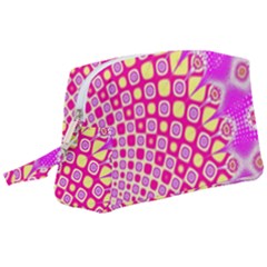 Digital Arts Fractals Futuristic Pink Wristlet Pouch Bag (large)