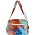 Orange blue texture                   Buckle Multifunction Bag View3