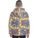 Shapes on a yellow background                      Men s Hooded Puffer Jacket View2