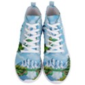 Digital Design Landscape Mountains Men s Lightweight High Top Sneakers View1