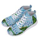 Digital Design Landscape Mountains Men s Lightweight High Top Sneakers View2