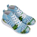 Digital Design Landscape Mountains Men s Lightweight High Top Sneakers View3