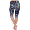 Steam Locomotive Br 99 Historically Lightweight Velour Cropped Yoga Leggings View4