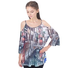 Venice Water Laguna Italy Flutter Tees