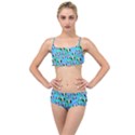 Cute Panda Bears Pattern Layered Top Bikini Set View1