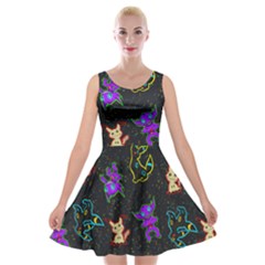 Mimi Velvet Skater Dress
