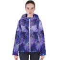 Blue purple ink                       Women s Hooded Puffer Jacket View1
