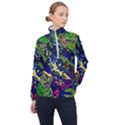 3d colorful texture 2                       Women Half Zip Windbreaker View1