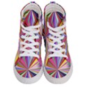 Seamless Repeating Tiling Tileable Abstract Men s Hi-Top Skate Sneakers View1