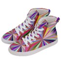 Seamless Repeating Tiling Tileable Abstract Men s Hi-Top Skate Sneakers View2