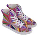Seamless Repeating Tiling Tileable Abstract Men s Hi-Top Skate Sneakers View3