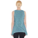 Lines Blue Repeating Textile Side Drop Tank Tunic View2