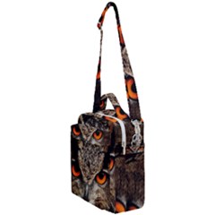 Owl Bird Eyes Eagle Owl Birds Crossbody Day Bag