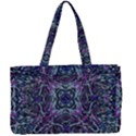Pattern Fire Purple Repeating Canvas Work Bag View1