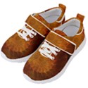 Orange Warm Hues Fractal Chaos Kids  Velcro Strap Shoes View2