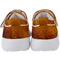 Orange Warm Hues Fractal Chaos Kids  Velcro Strap Shoes View4